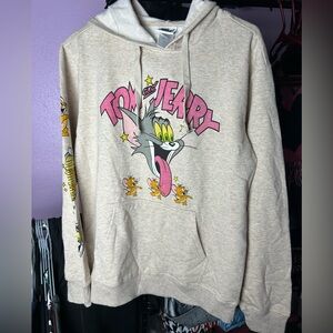 Tom and Jerry Cartoon Character pull over hoodie